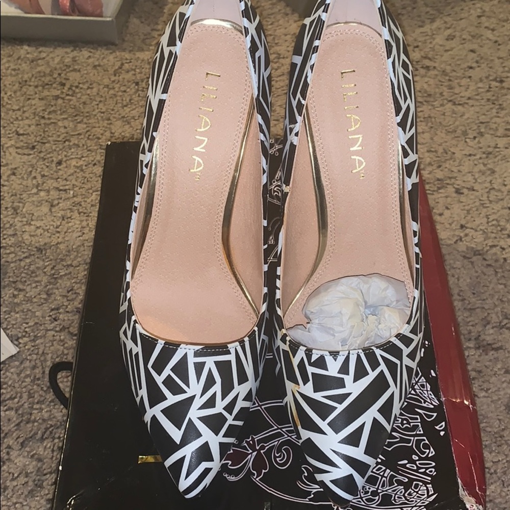 Abstract design heels